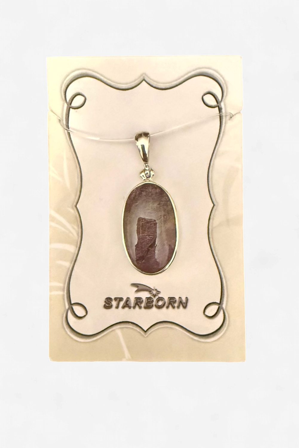 Purpurite Oval Pendant