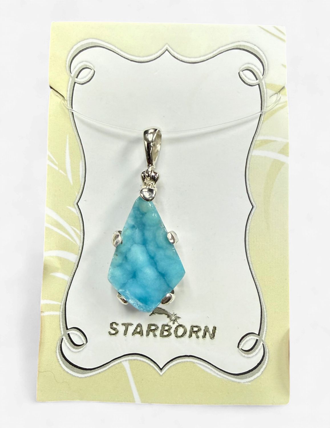Hemimorphite Rough Pendant