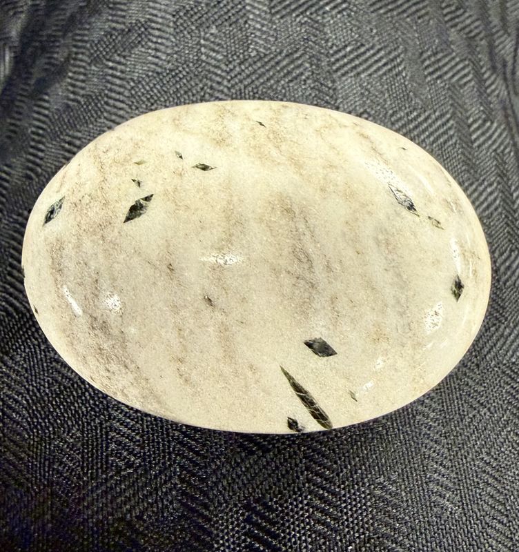 Green Tourmaline Palm Stone