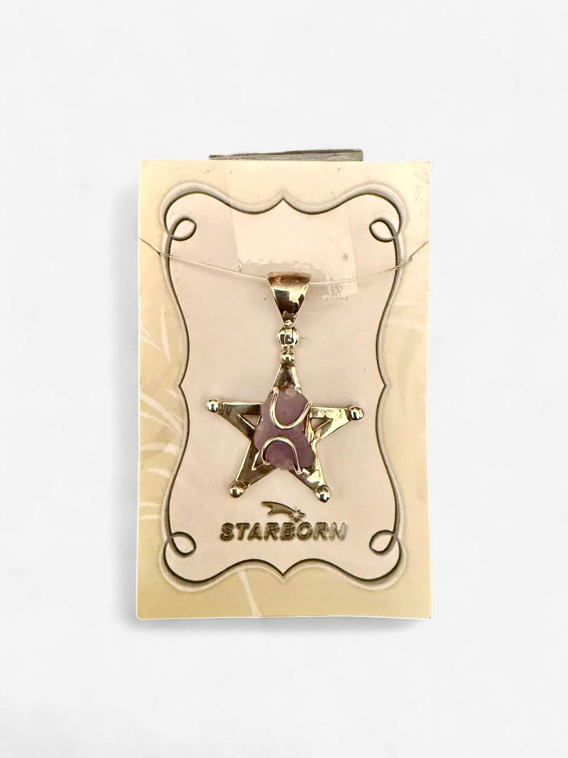 Grape Chalcedony Pentagram Pendant