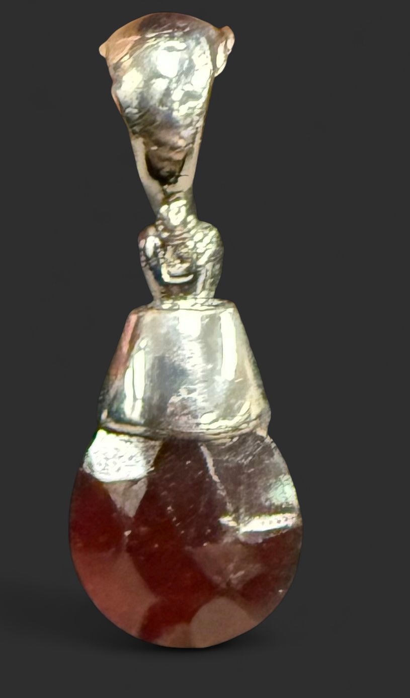 Garnet Blood Drop Pendant