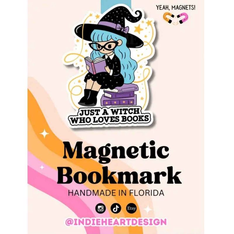 Just A Witch Magnetic Bookmark