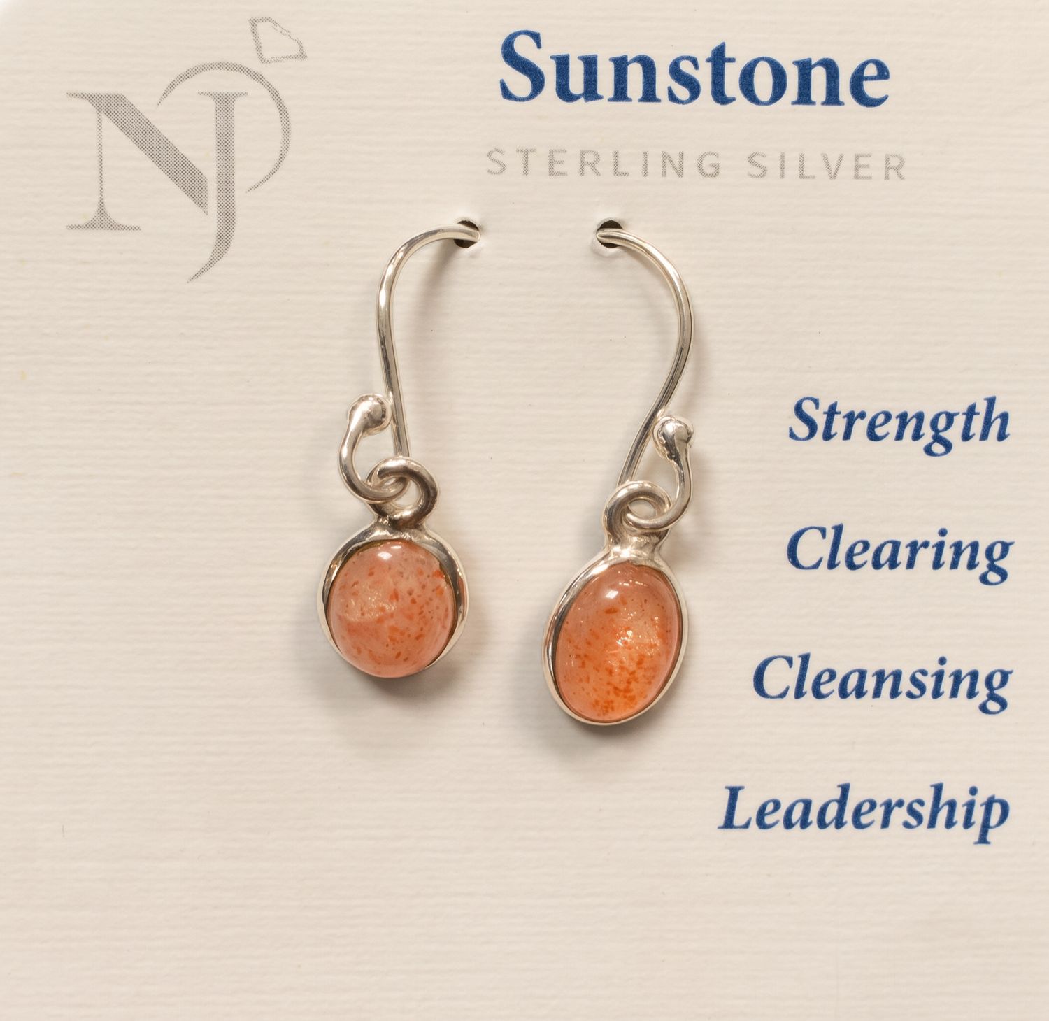 Sunstone Dangle Earrings