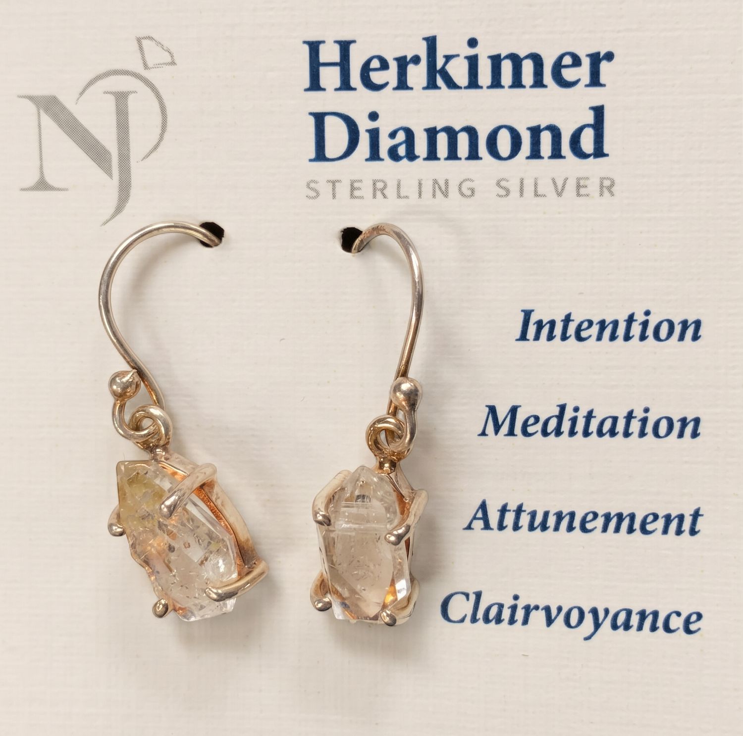 Herkimer Diamond Dangle Earrings