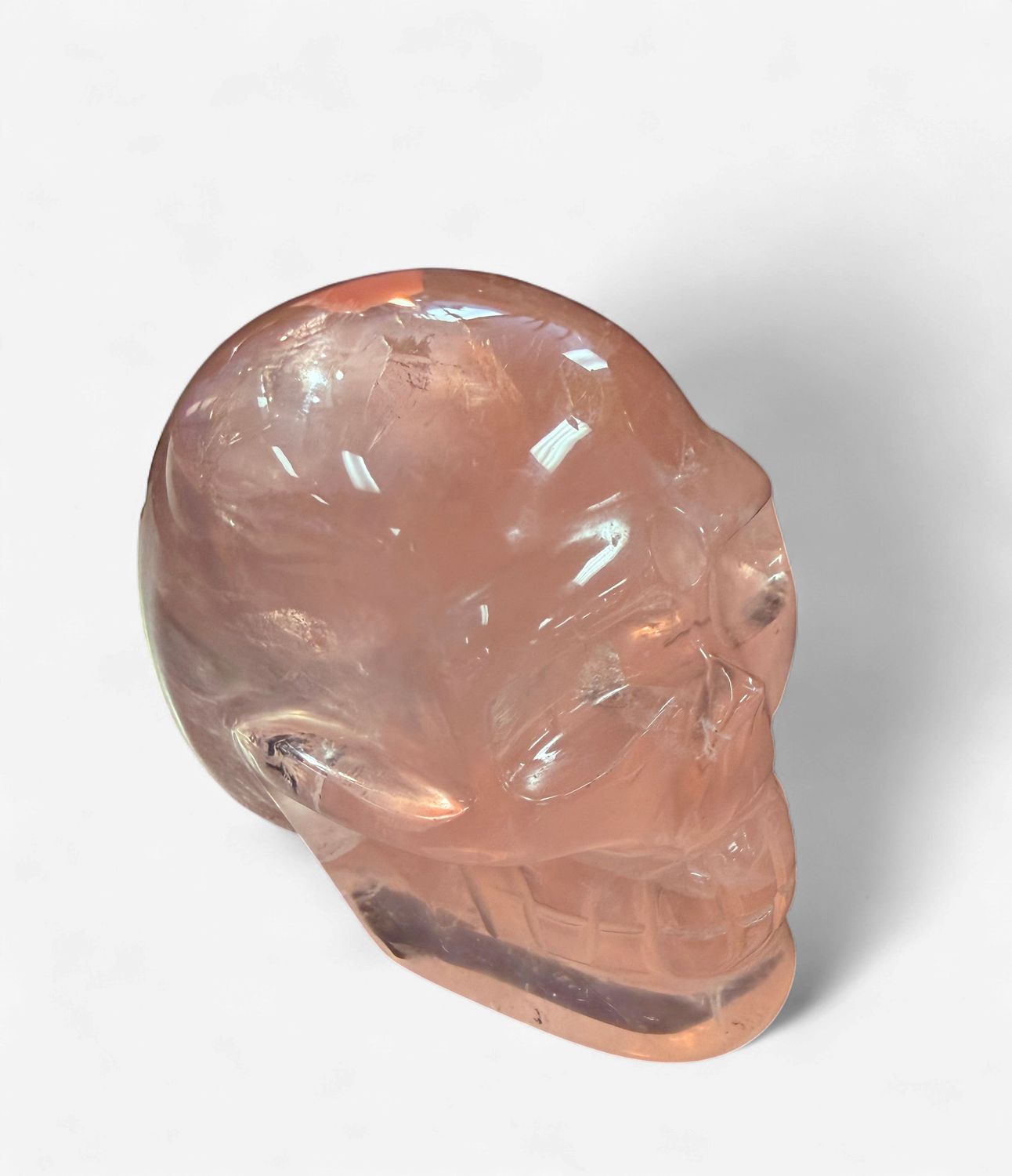 Rose Quartz Skull 2.5"
