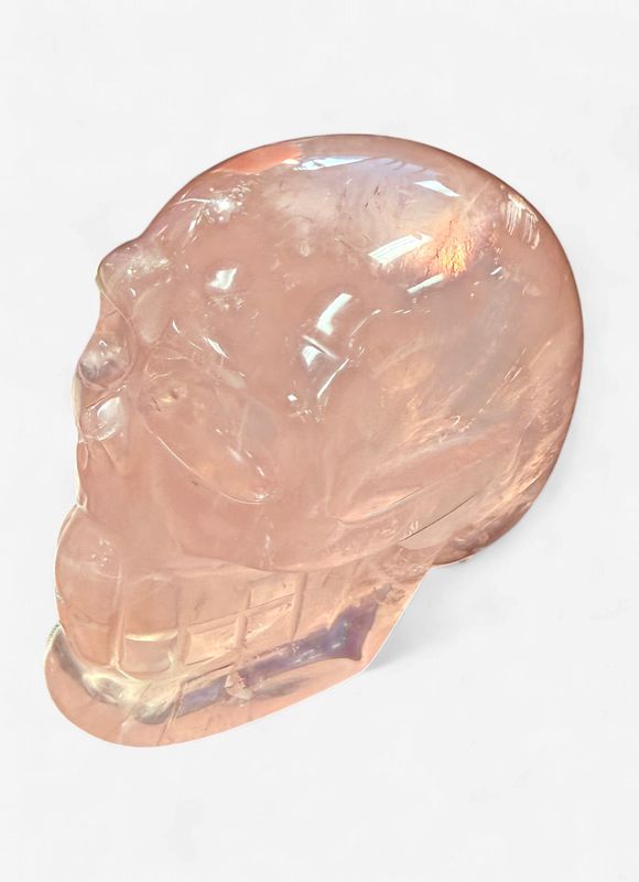 Rose Quartz Skull 2.5"