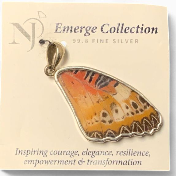 Fine Leopard Lace Fine Silver Pendant