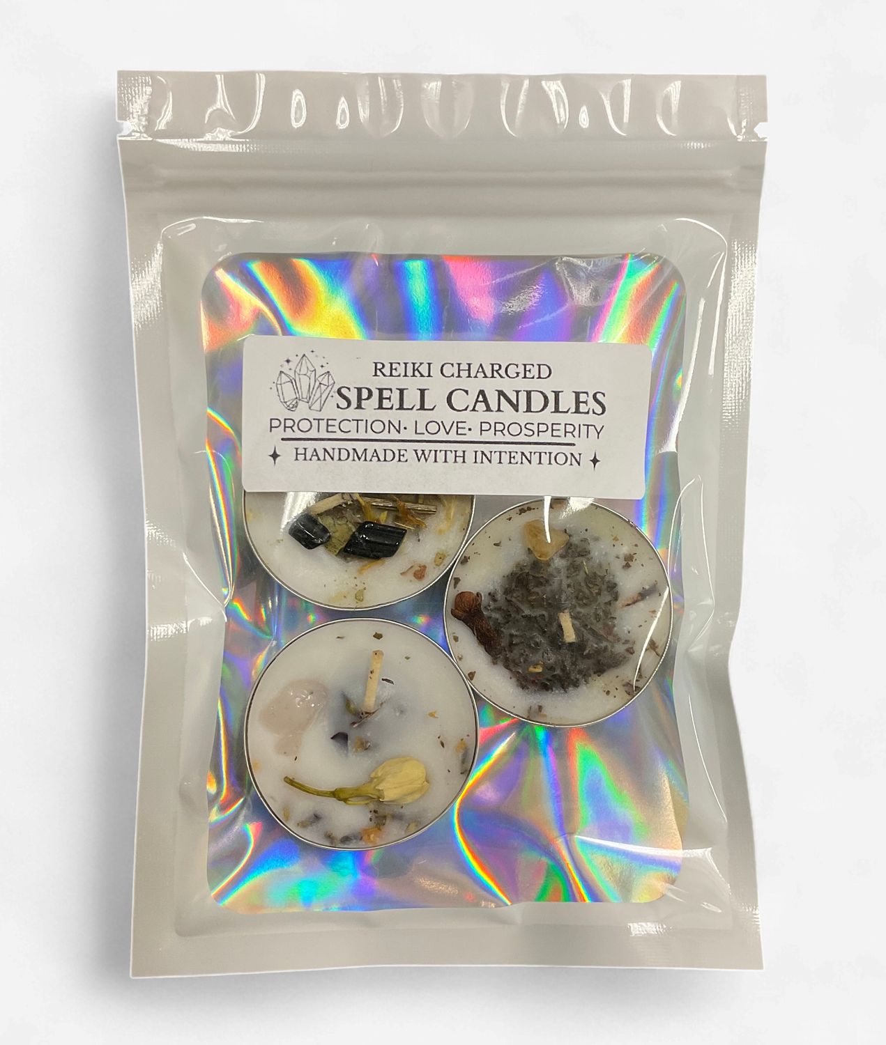 Reiki Charged Spell Candle Trio