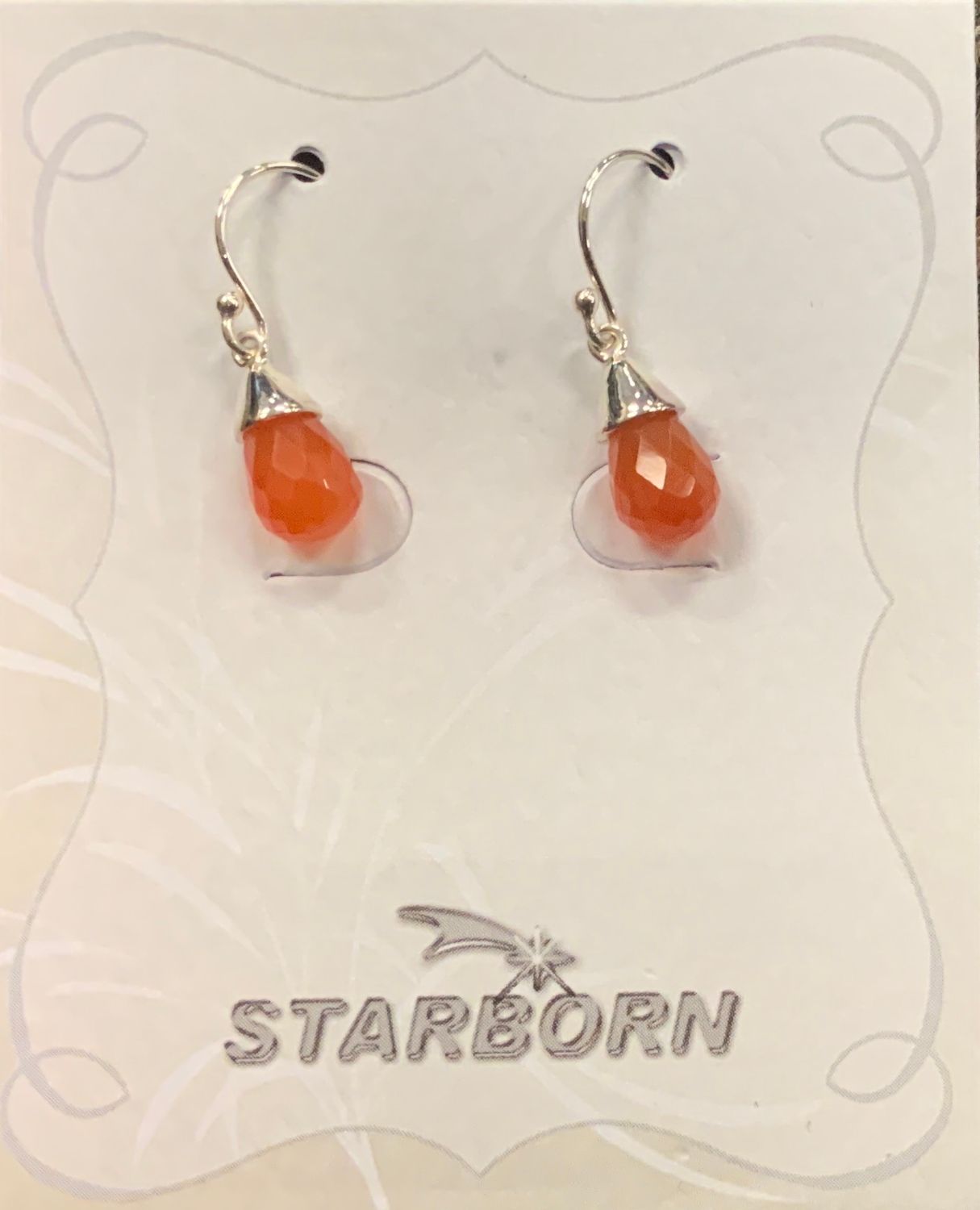 Carnelian Dainty Faceted Oval Pendant