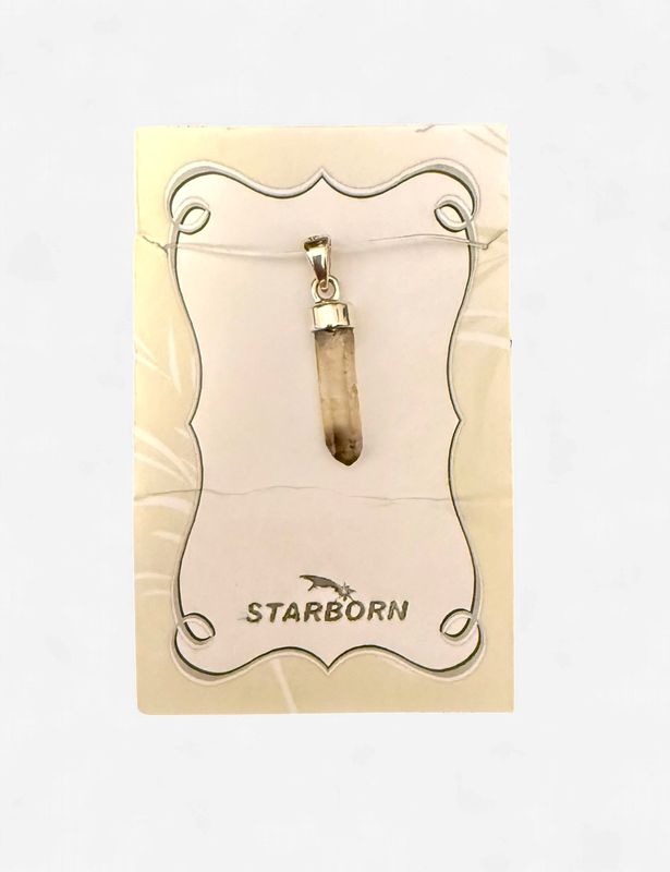 Citrine Point Sterling Pendant