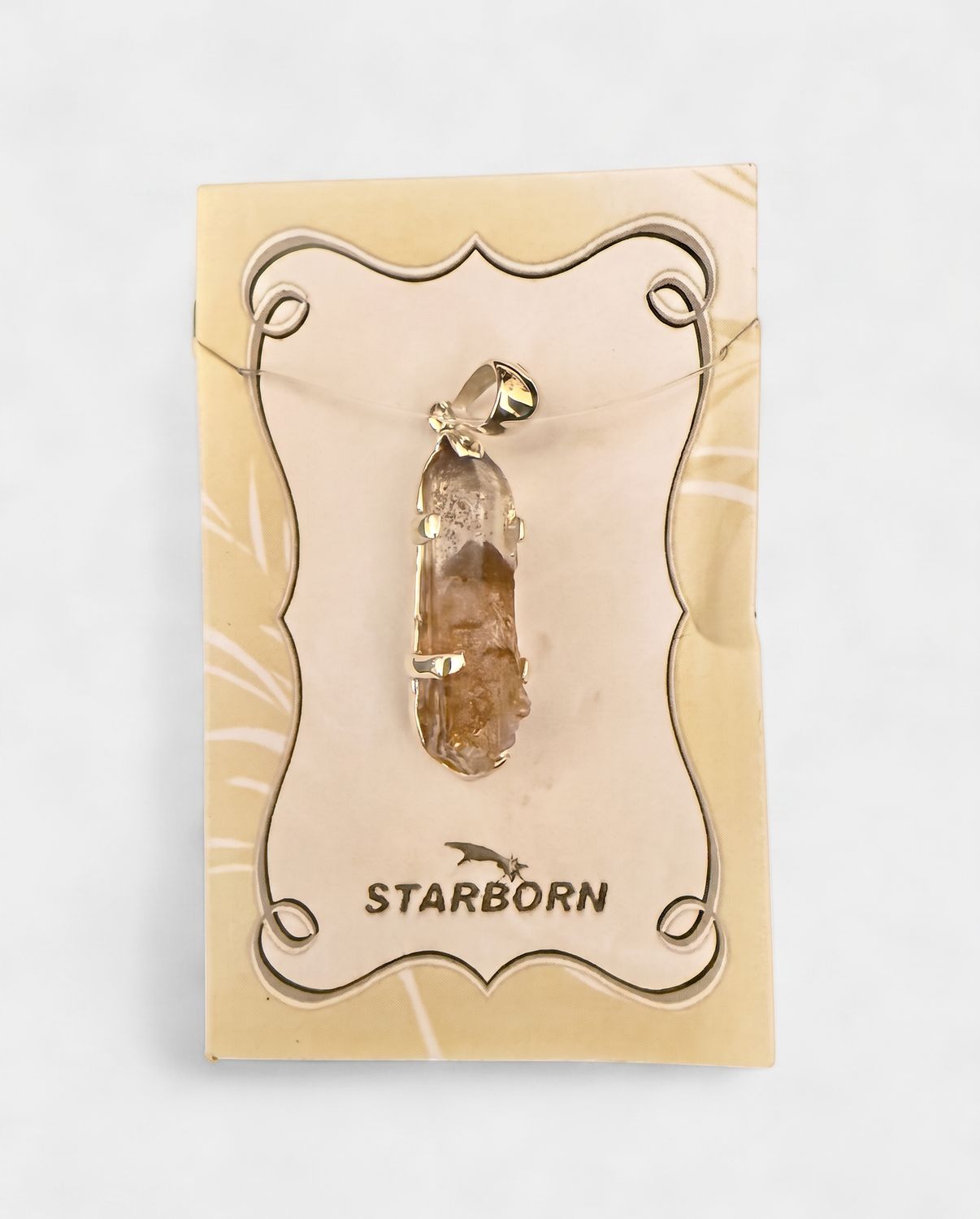 Red Phantom Quartz Sterling Pendant