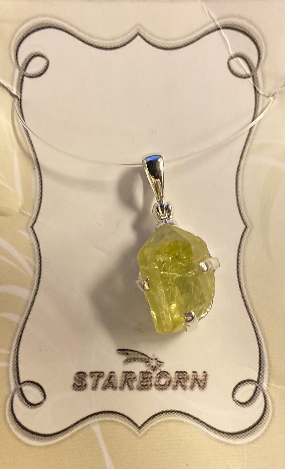Yellow Apatite Pendant