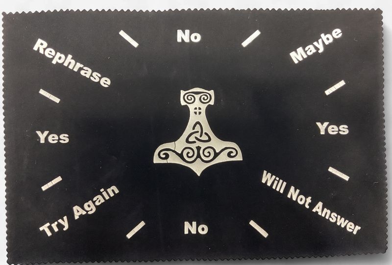 Black Thor's Hammer Pendulum  Mat