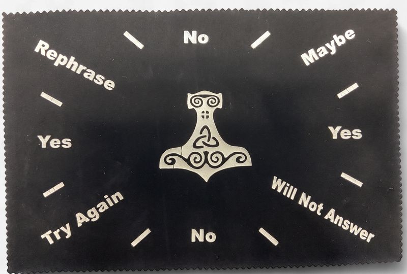 Black Thor's Hammer Pendulum  Mat