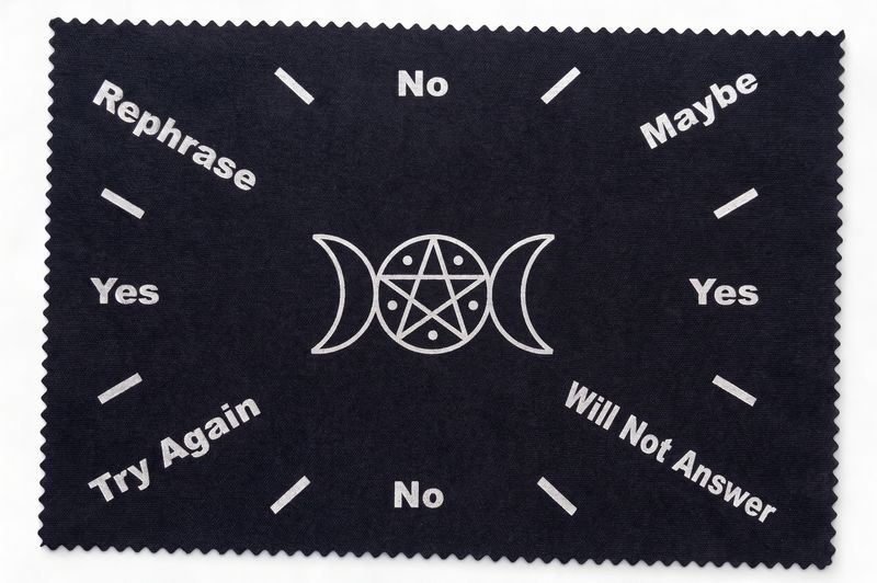 Black Triple Moon Pendulum Mat