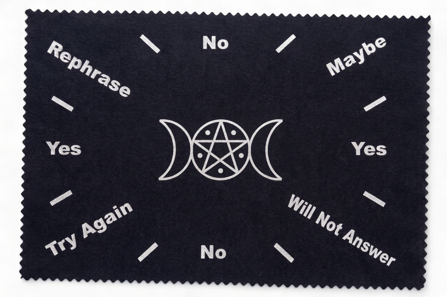 Black Triple Moon Pendulum Mat