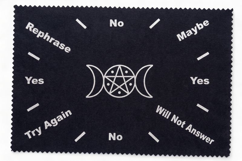 Black Triple Moon Pendulum Mat