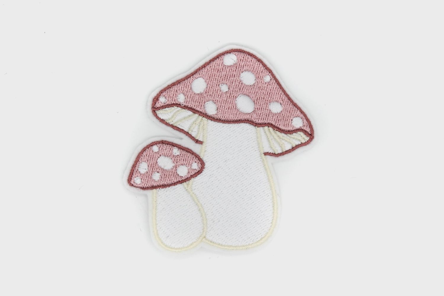 Mauve Mushroom Iron On Patch