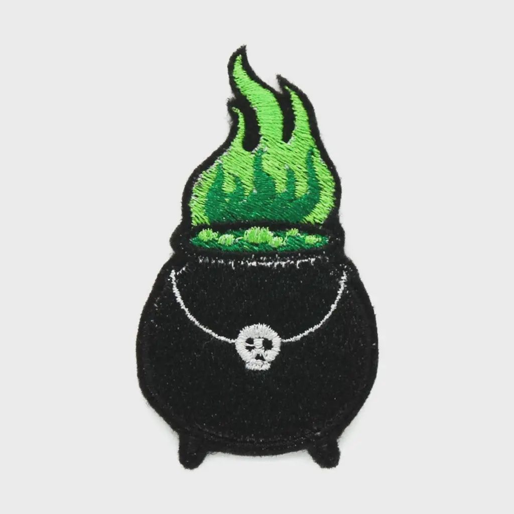 Witch Cauldron Iron On Patch