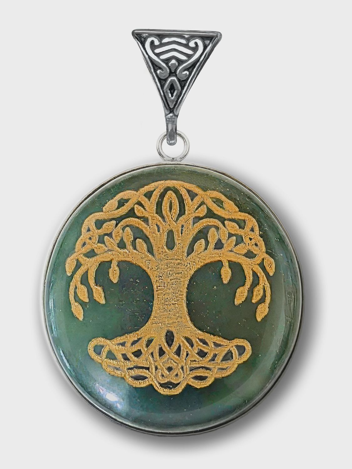 Tree of Life Jade Pendant