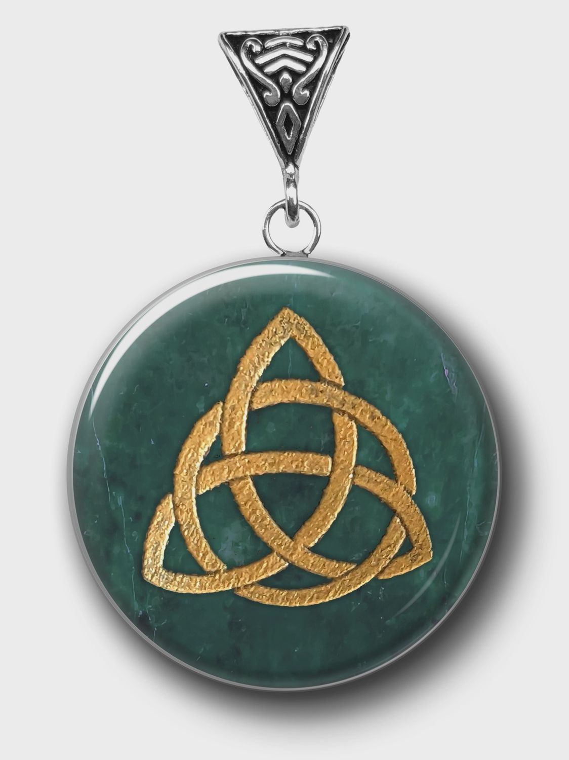 Triquetra Jade Pendant