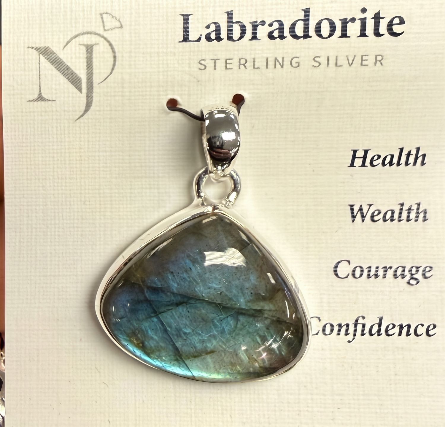 Labradorite Triangle Pendant
