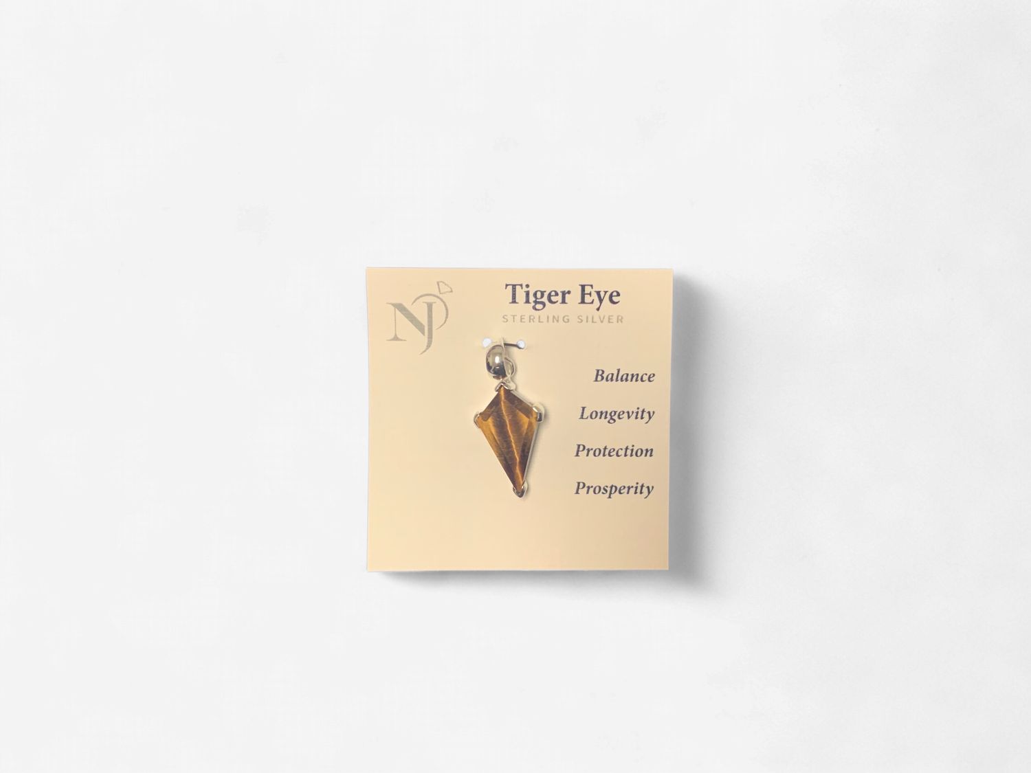 Tiger Eye Kite Sterling Pendant