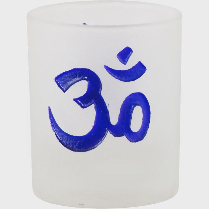 Om Purple Votive Holder