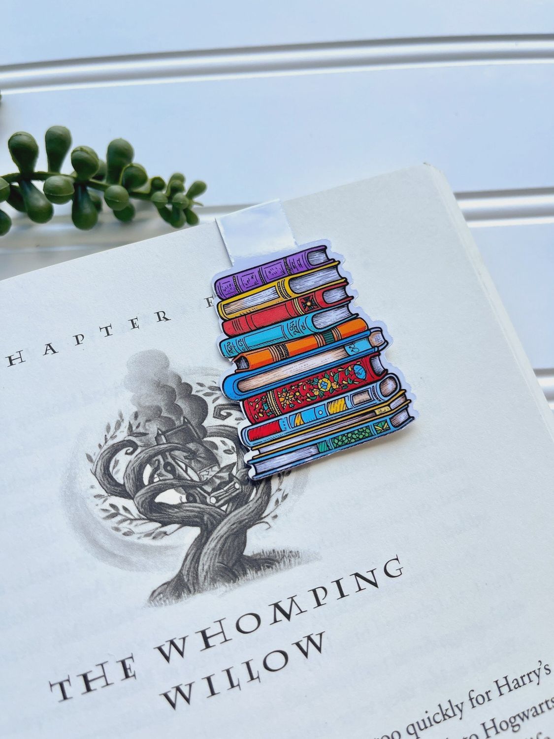 Book Stack Magnetic Bookmark