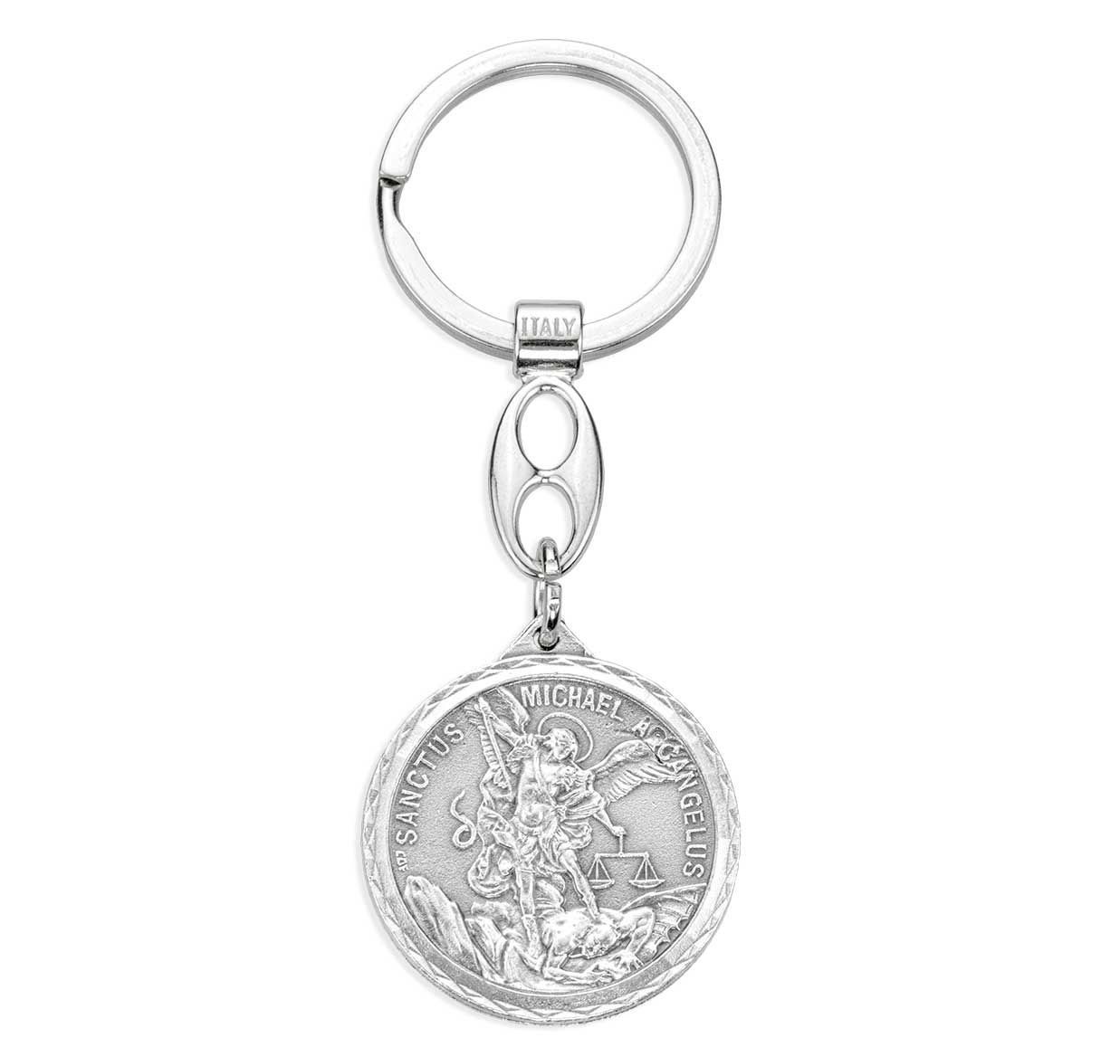 St. Michael &amp; St. Christopher Keychain