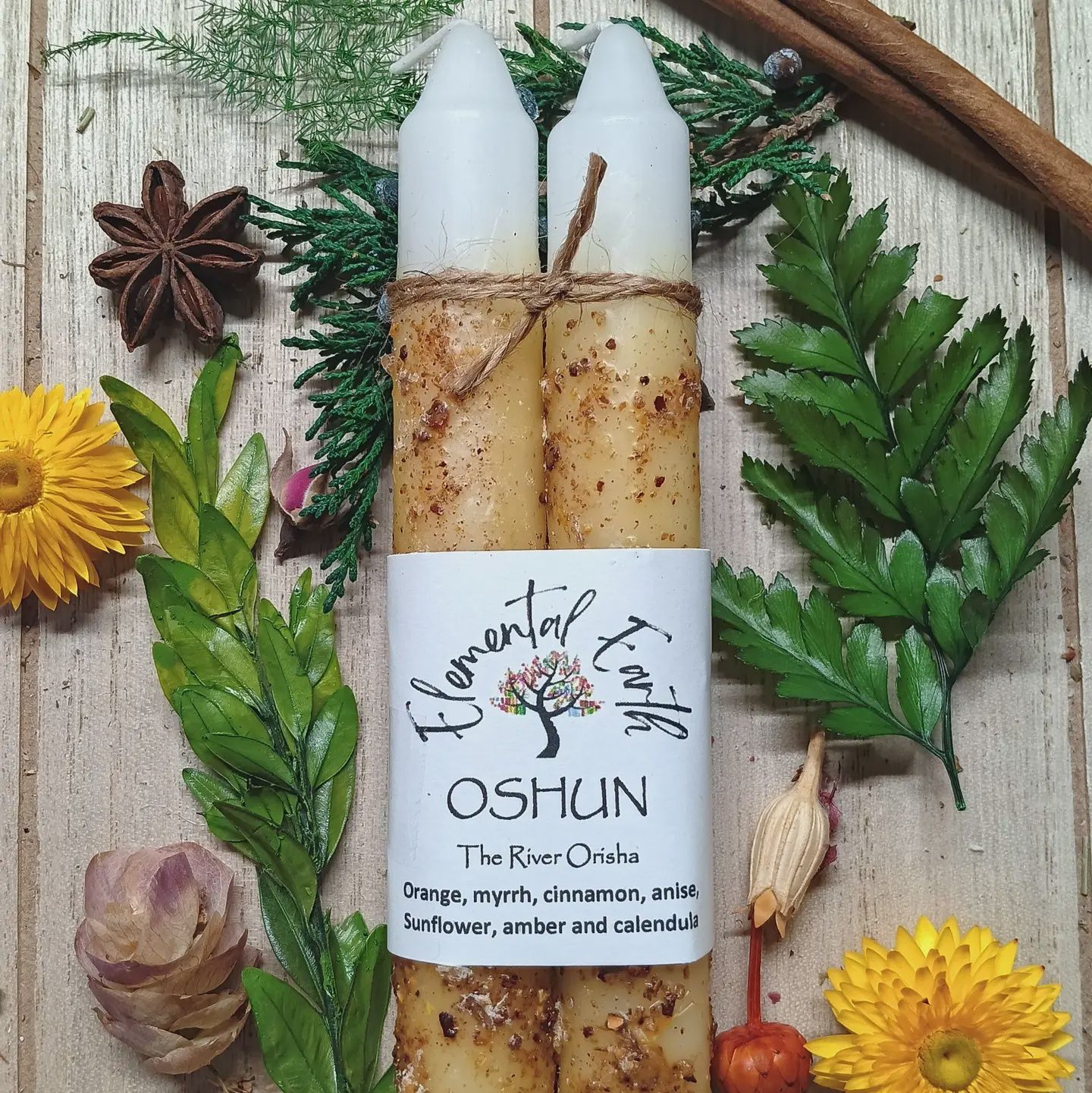 Oshun Herbal Intention Candles