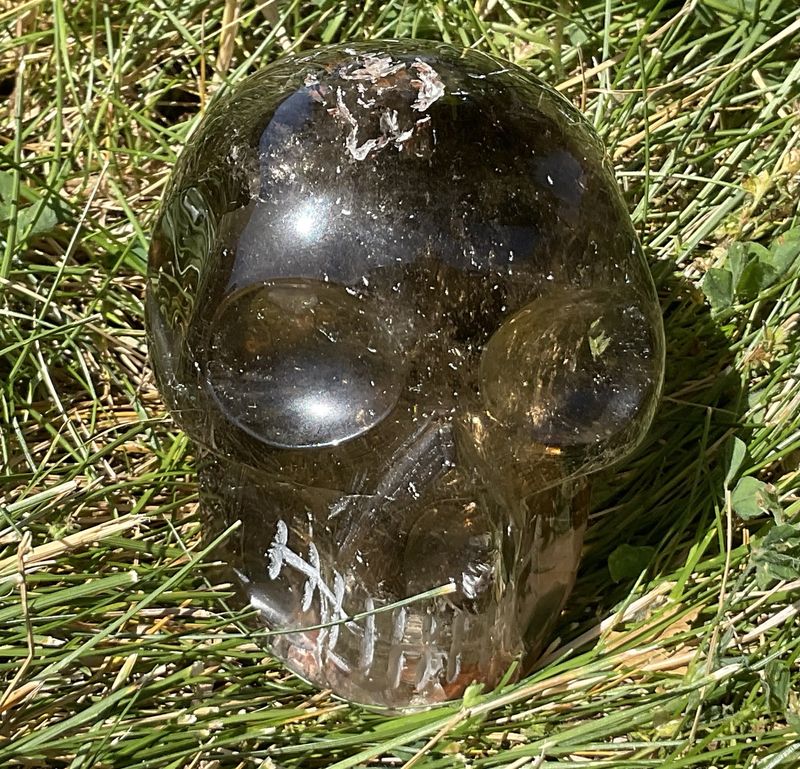 Smoky Quartz Skull 70mm