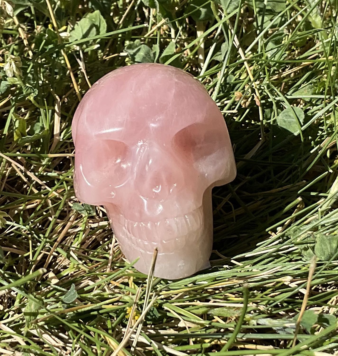 Rose Quartz Mini Skull