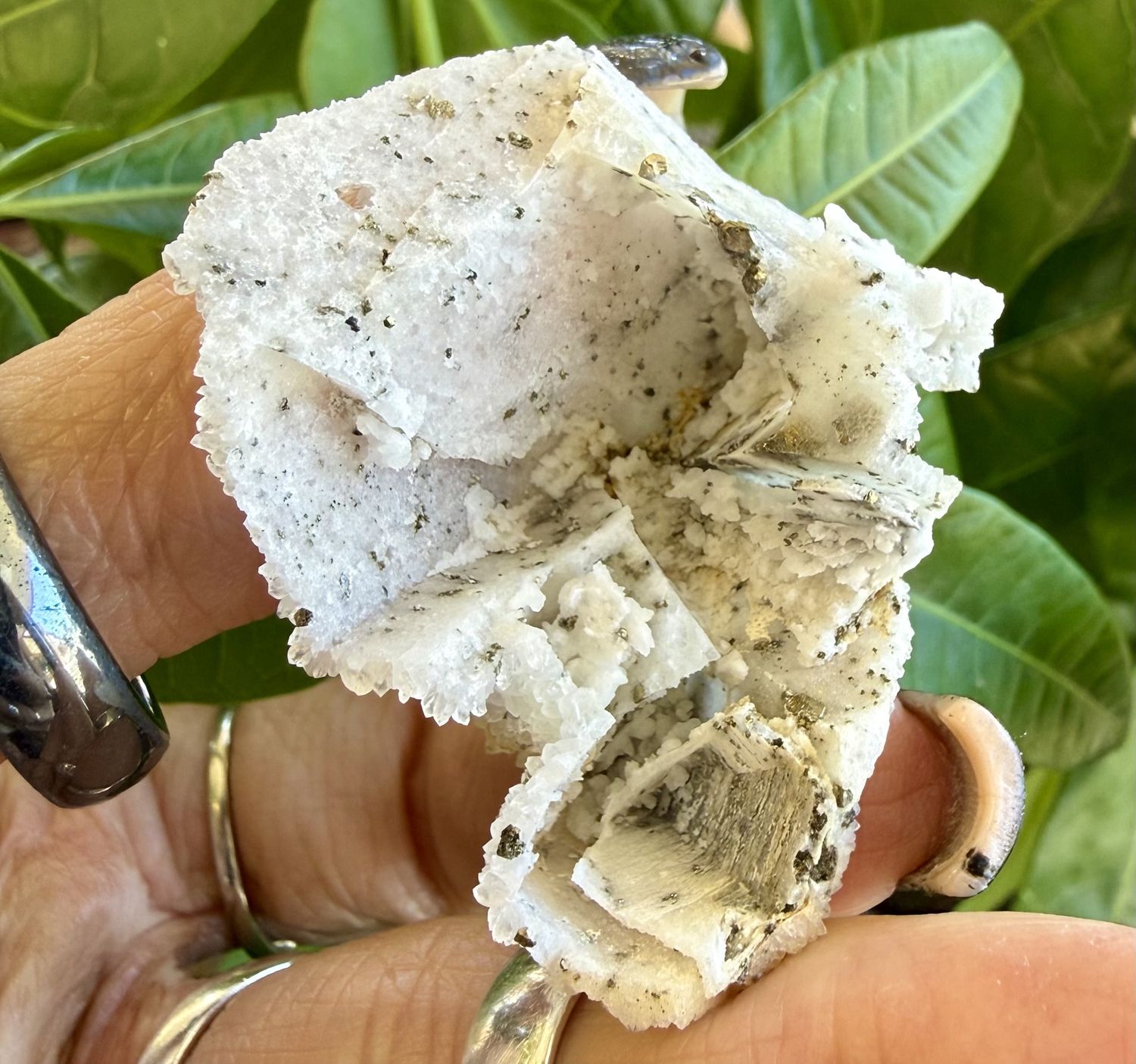 Pyrite Quartz After Calcite, Color: Light