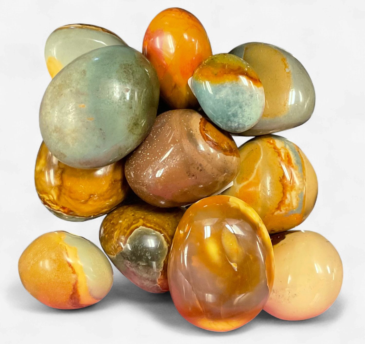 Polychrome Jasper Palm Stone Polychrome Jasper Palm Stone