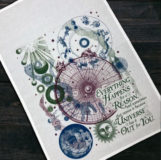 Everything Happens For A Reason Kitchen Towel