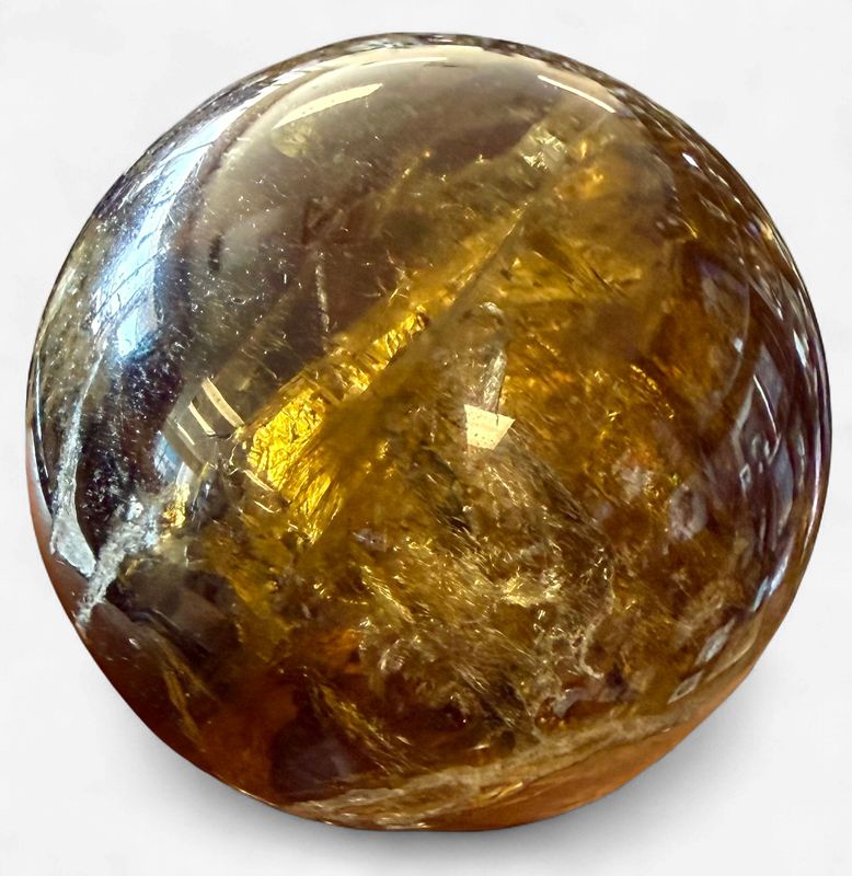 Natural Congo Citrine Sphere