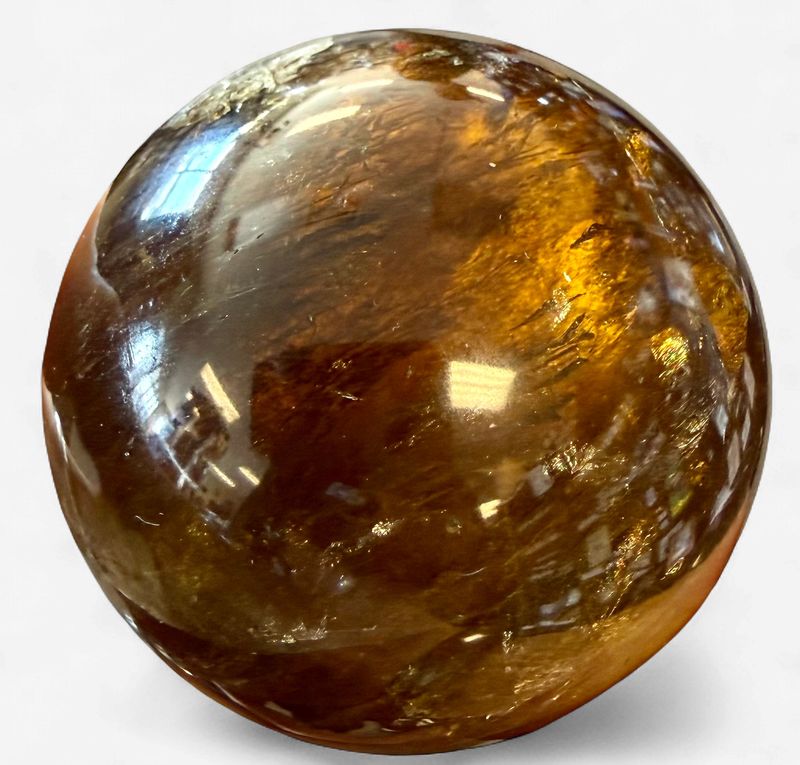 Natural Congo Citrine Sphere