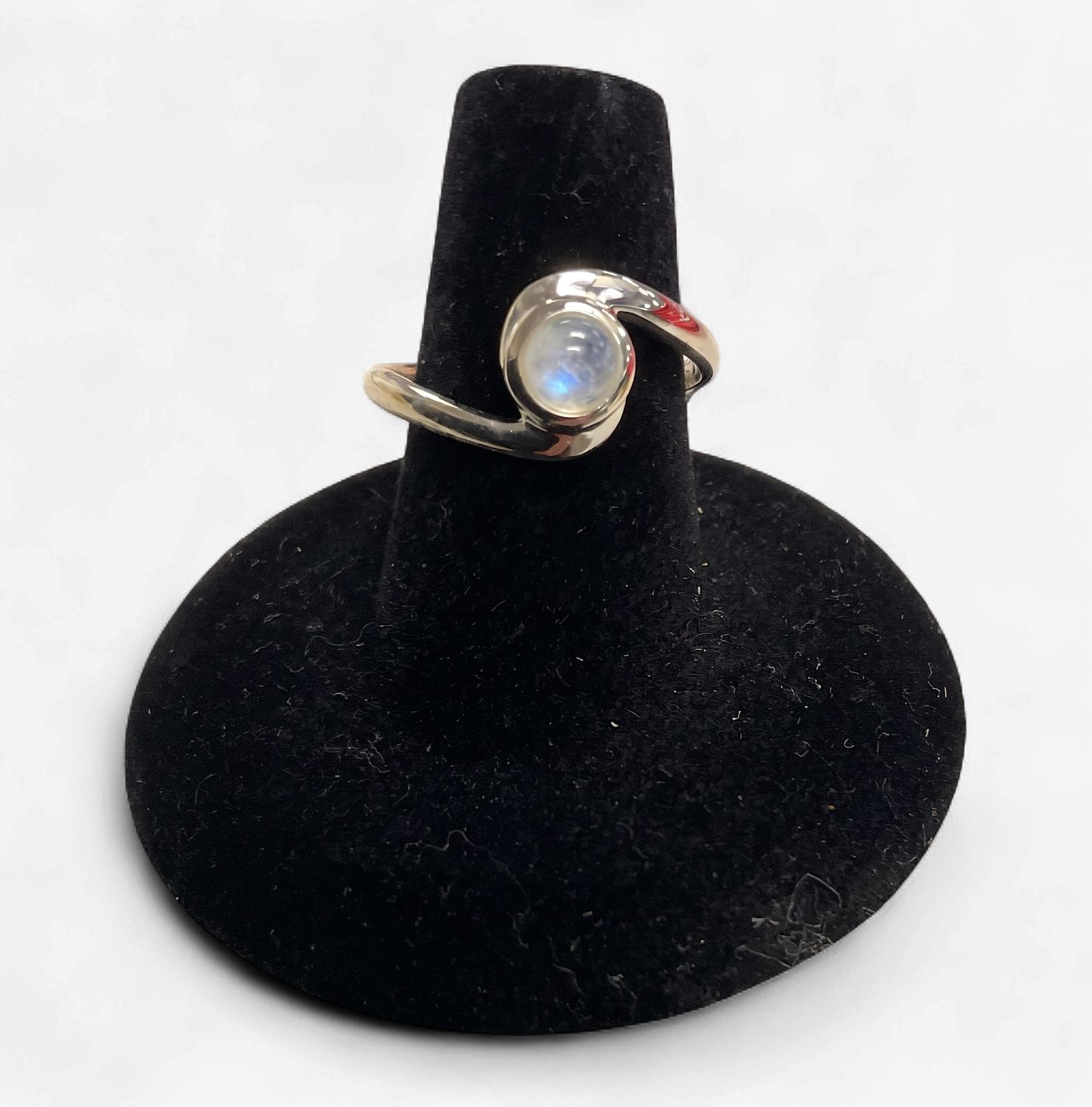 Wrapped in Hope Rainbow Moonstone Ring Sz 9