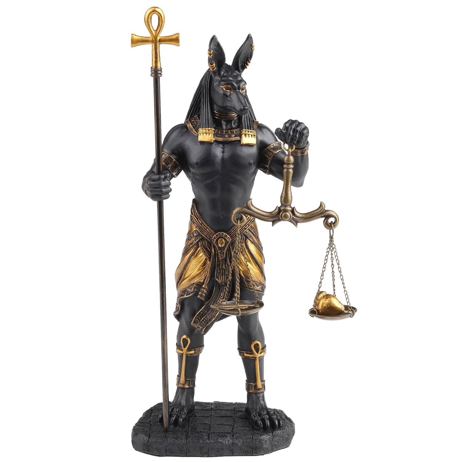 Anubis Holding Ankh and Scale