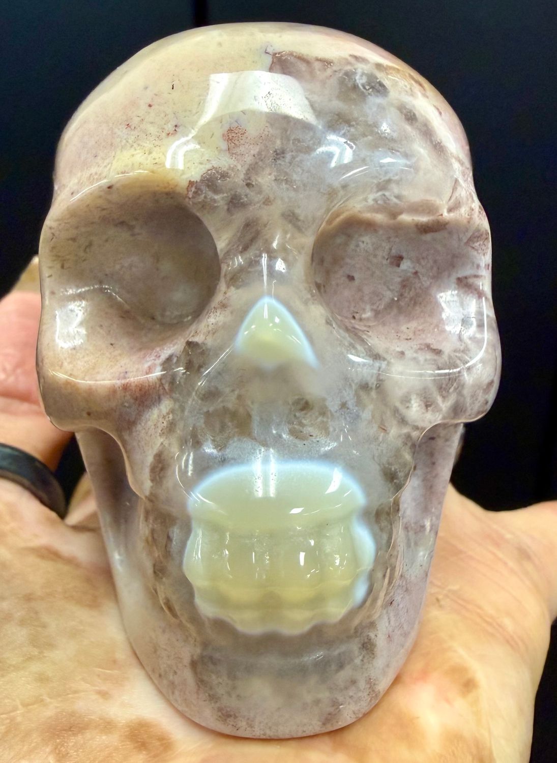 Pink Amethyst Skull