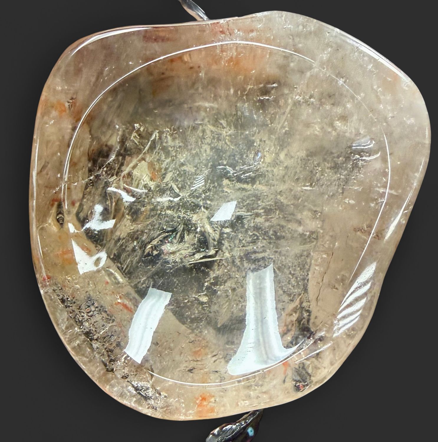 Smoky Quartz Bowl, Size: 3.6"