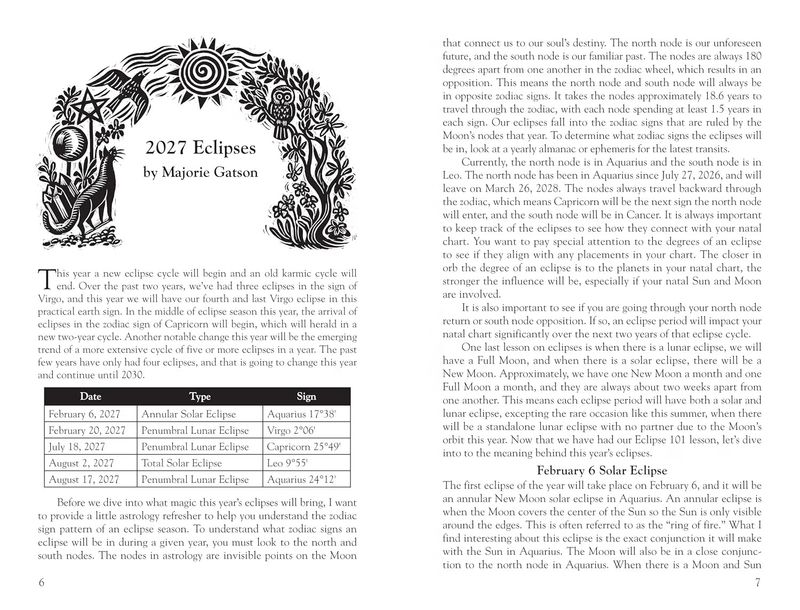 Witches' Datebook  2027