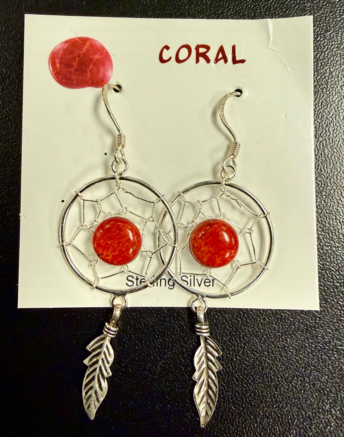 Coral  Dreamcatcher Sterling