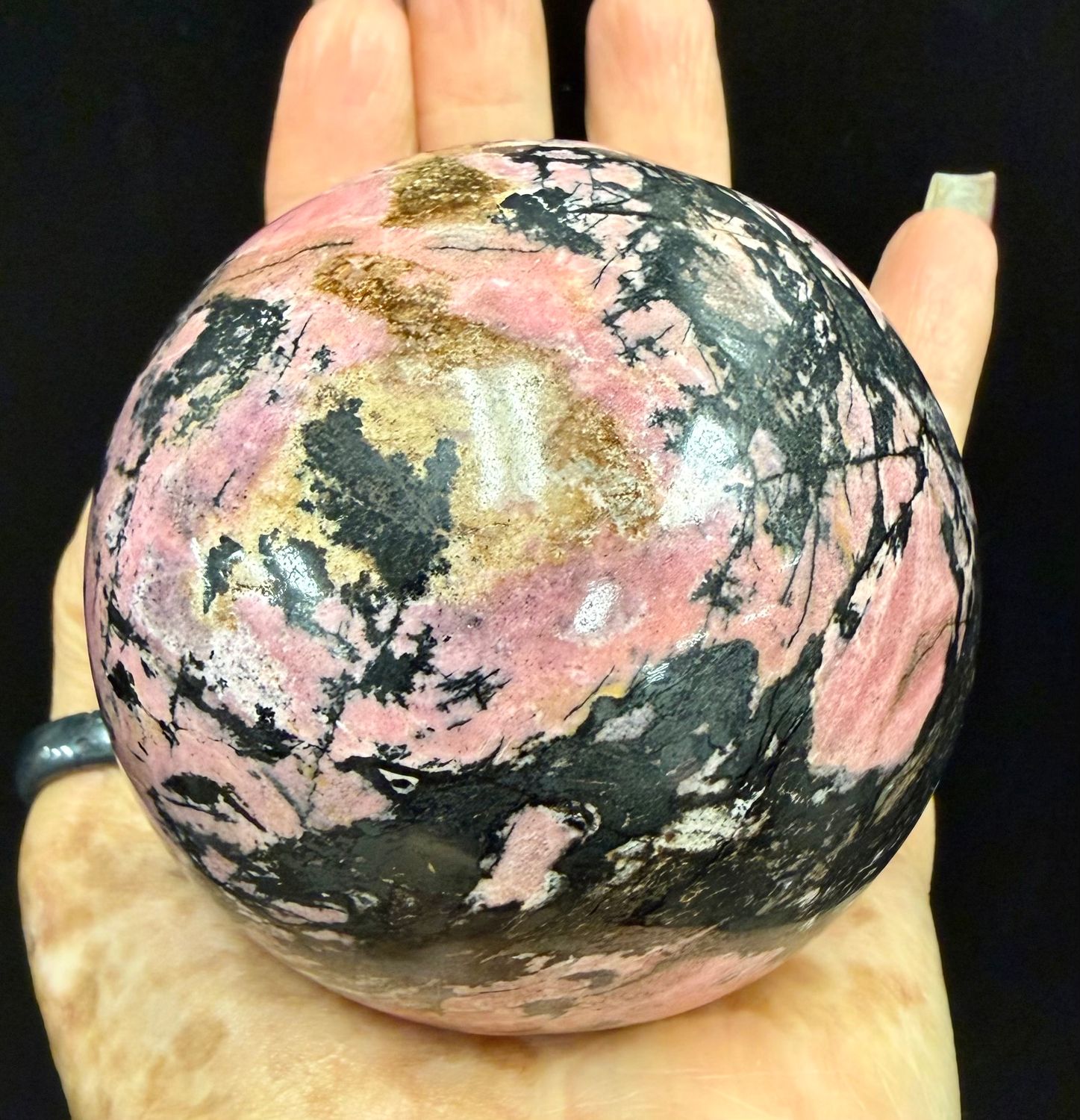 Rhodonite Sphere