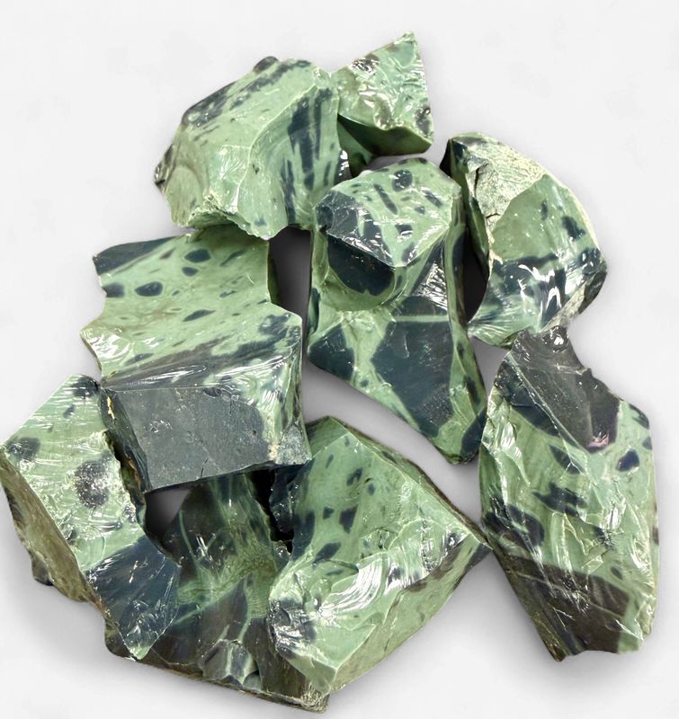 Green Spider Web Obsidian