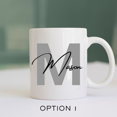 Double Sided Mugs With  Name And Company Logo