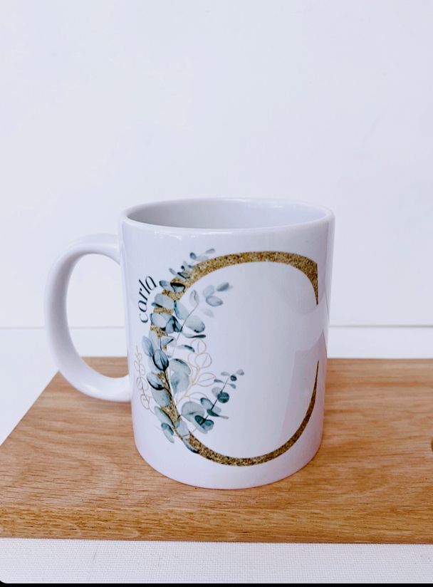 Monogram Floral Mugs