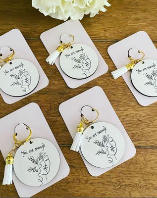You Are Enough - Laser Engraved Key Chain
