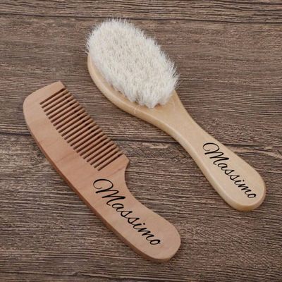 Engraved Baby Brush Set